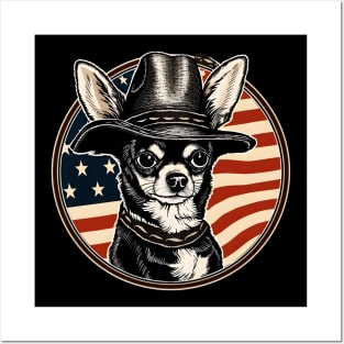 Chihuahua 4th of July Posters and Art